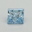 1.01 Ct. Fancy Vivid Blue Princess Lab Grown Diamond