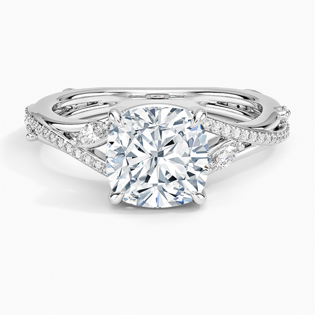 Platinum Begonia Vine Diamond Ring (1/4 ct. tw.)