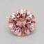 0.34 Ct. Fancy Vivid Pink Round Lab Grown Diamond