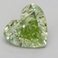 1.03 Ct. Fancy Intense  Green Heart Lab Grown Diamond