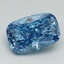 5.05 Ct. Fancy Vivid Blue Cushion Lab Grown Diamond