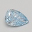 1.09 Ct. Fancy Vivid Blue Pear Lab Grown Diamond