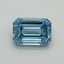 1.03 Ct. Fancy Vivid Blue Emerald Lab Grown Diamond