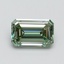 1.03 Ct. Fancy Vivid Pacific Green Emerald Lab Grown Diamond