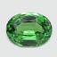 8.5x6.4mm Unheated Green  Oval  Tsavorite Garnet