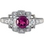 Art Deco Pink Tourmaline Vintage Ring
