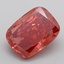 11.63 Ct. Fancy Vivid  Red Cushion Lab Grown Diamond