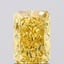 1.34 Ct. Fancy Vivid  Yellow Radiant Lab Grown Diamond