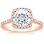 14K Rose Gold Odessa Halo Diamond Ring (1/5 ct. tw.), smalltop view
