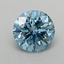 0.54 Ct. Fancy Vivid Blue Round Lab Grown Diamond