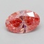 1.08 Ct. Fancy Vivid Pink Oval Lab Grown Diamond