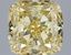 4.14 Ct. Fancy Intense Yellow Cushion Lab Grown Diamond