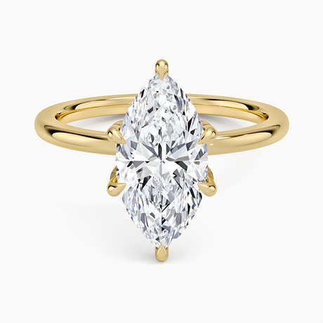 Petal Prong Engagement Ring