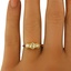 The Amalia Ring, smalltop view on a hand