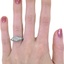 The Anabel Ring, smallzoomed in top view on a hand