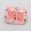 2.04 Ct. Fancy Vivid  Pink Cushion Lab Grown Diamond