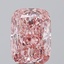 2.77 Ct. Fancy Vivid Pink Cushion Lab Grown Diamond