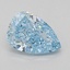 1.07 Ct. Fancy Vivid Blue Pear Lab Grown Diamond