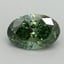 1.07 Ct. Fancy Vivid Green Oval Lab Grown Diamond