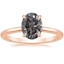 14K Rose Gold Petite Elodie 1.5mm Ring, smalltop view