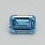 1.05 Ct. Fancy Vivid Blue Emerald Lab Grown Diamond