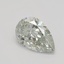 0.92 Ct. Light Yellow-Green Pear Diamond