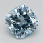 1.64 Ct. Fancy Vivid Blue Cushion Lab Grown Diamond