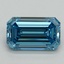 2.15 Ct. Fancy Vivid Blue Emerald Lab Grown Diamond