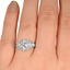 The Falan Ring, smallzoomed in top view on a hand