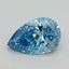 1.52 Ct. Fancy Vivid Malibu Blue Pear Lab Grown Diamond
