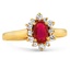 Modern Ruby Vintage Ring