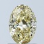 1.00 Ct. Fancy Intense Yellow Oval Lab Grown Diamond