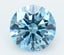 4.03 Ct. Fancy Vivid  Blue Round Lab Grown Diamond