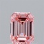 0.85 Ct. Fancy Vivid Pink Emerald Lab Grown Diamond