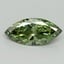 1.50 Ct. Fancy Vivid Green Marquise Lab Grown Diamond