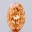 2.70 Ct. Fancy Vivid  Orange Oval Lab Grown Diamond