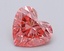 1.05 Ct. Fancy Vivid Pink Heart Lab Grown Diamond