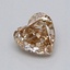 0.28 Ct. Light  Brown Heart Lab Grown Diamond