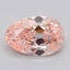 3.08 Ct. Fancy Vivid  Pink Pear Lab Grown Diamond