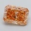 5.01 Ct. Fancy Intense Pinkish Orange Radiant Lab Grown Diamond