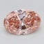 4.38 Ct. Fancy Vivid Pink Oval Lab Grown Diamond