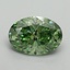 2.16 Ct. Fancy Vivid Green Oval Lab Grown Diamond