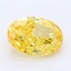 3.16 Ct. Fancy Vivid Yellow Oval Lab Grown Diamond