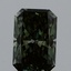 1.03 Ct. Fancy Vivid Green Radiant Lab Grown Diamond