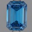 1.06 Ct. Fancy Vivid Blue Emerald Lab Grown Diamond