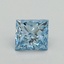 1.01 Ct. Fancy Vivid Blue Princess Lab Grown Diamond