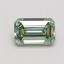 0.78 Ct. Fancy Intense Green Emerald Lab Grown Diamond