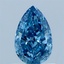 1.01 Ct. Fancy Vivid Blue Pear Lab Grown Diamond