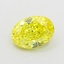 1.03 Ct. Fancy Vivid  Yellow Oval Lab Grown Diamond