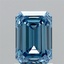 1.54 Ct. Fancy Vivid Blue Emerald Lab Grown Diamond